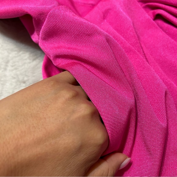 BCBGeneration Womens Dress Candy Pink One Shoulder Cocktail Mini Dress Size 6 - Picture 11 of 13